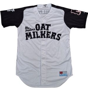 MILB Malmo Oat Milkers Baseball Jersey 68 Baseball Player Size 44(L)